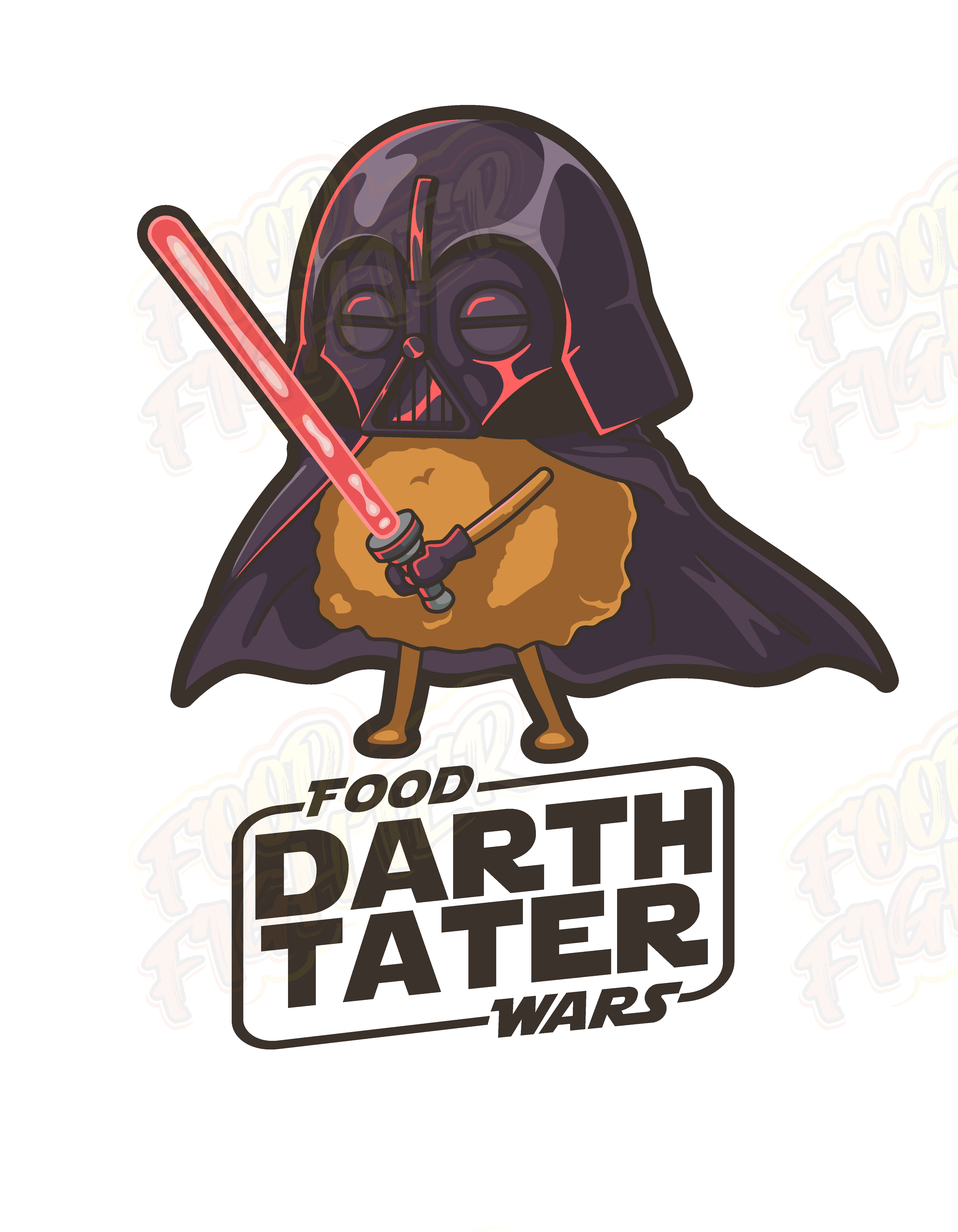 Darth Tater Tot Tee: Star Wars-Inspired Funny Food Shirt