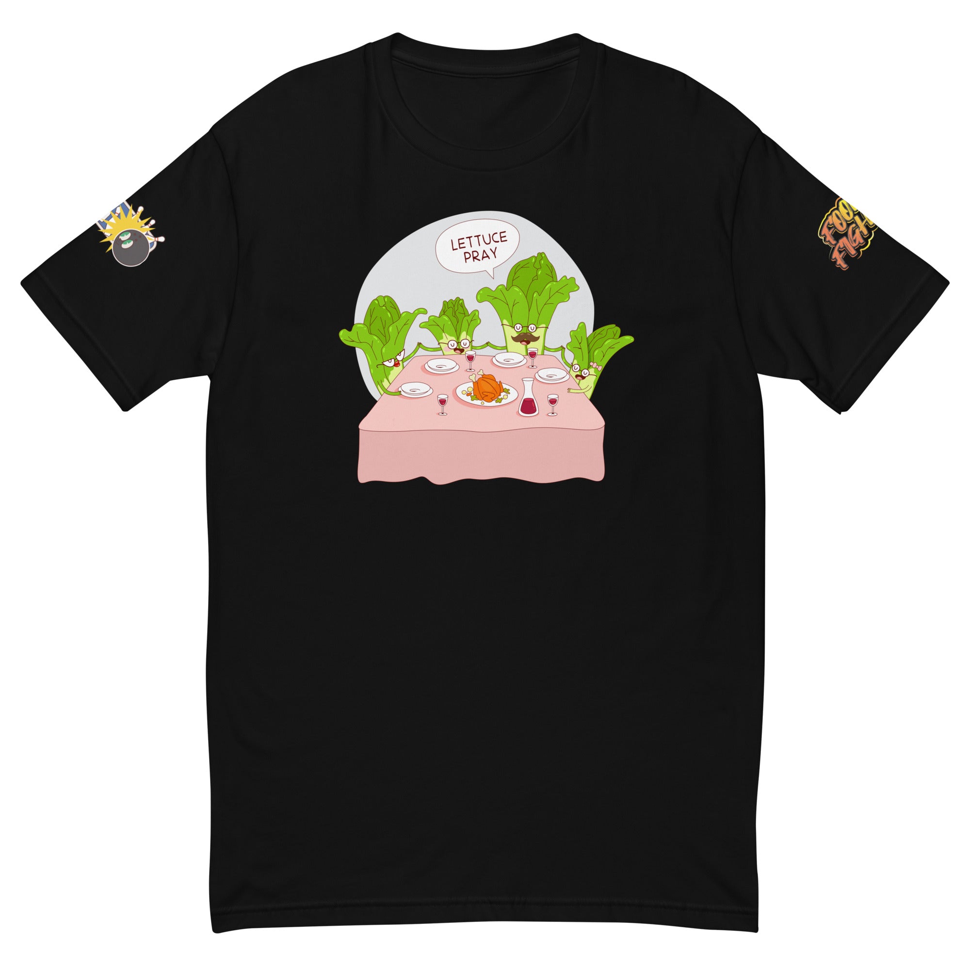 On Three Lettuce Pray Graphic Tee in US | Food Fighter Tees