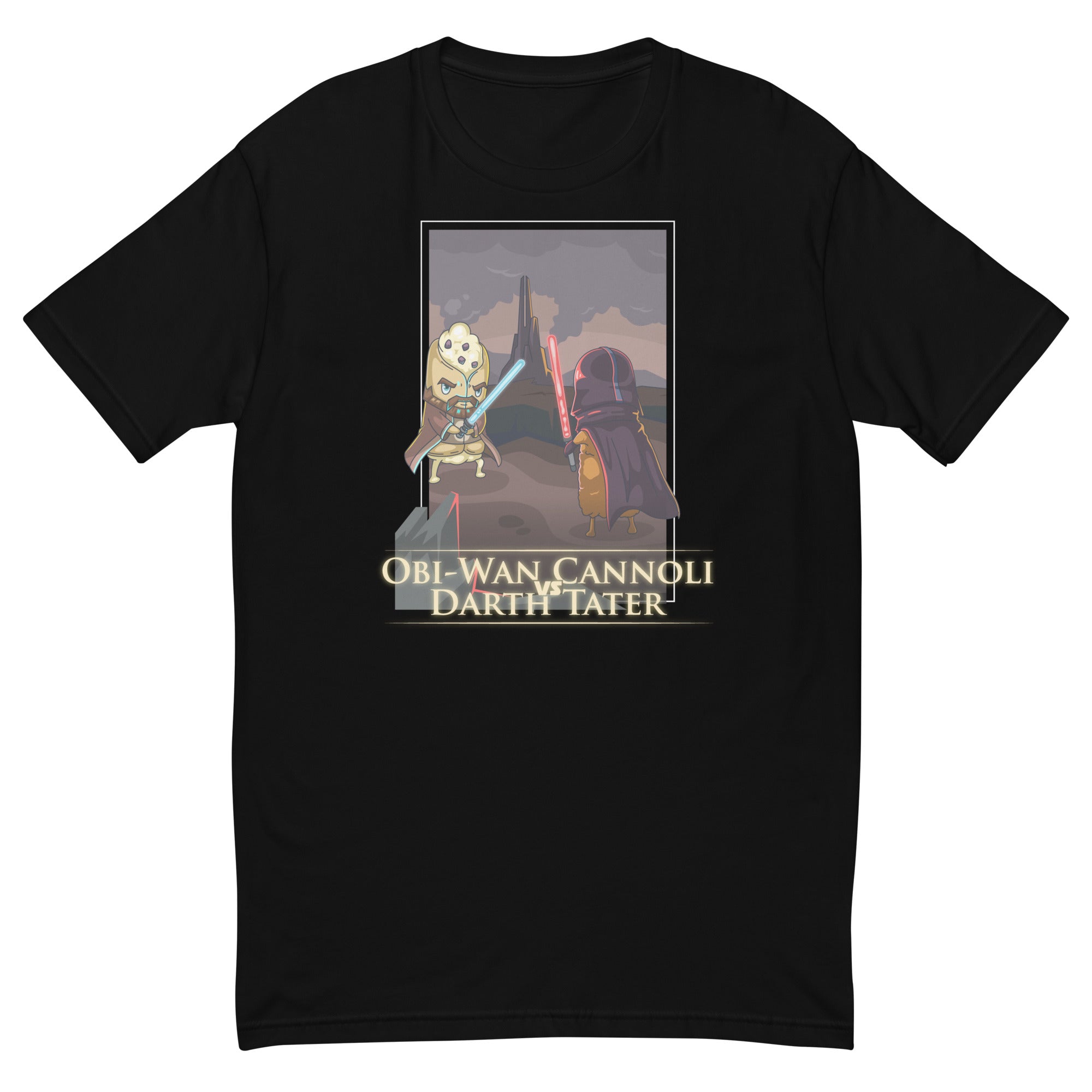 Obi-Wan Cannoli Vs Darth Tater Graphic Tee | Food Fighter Tees