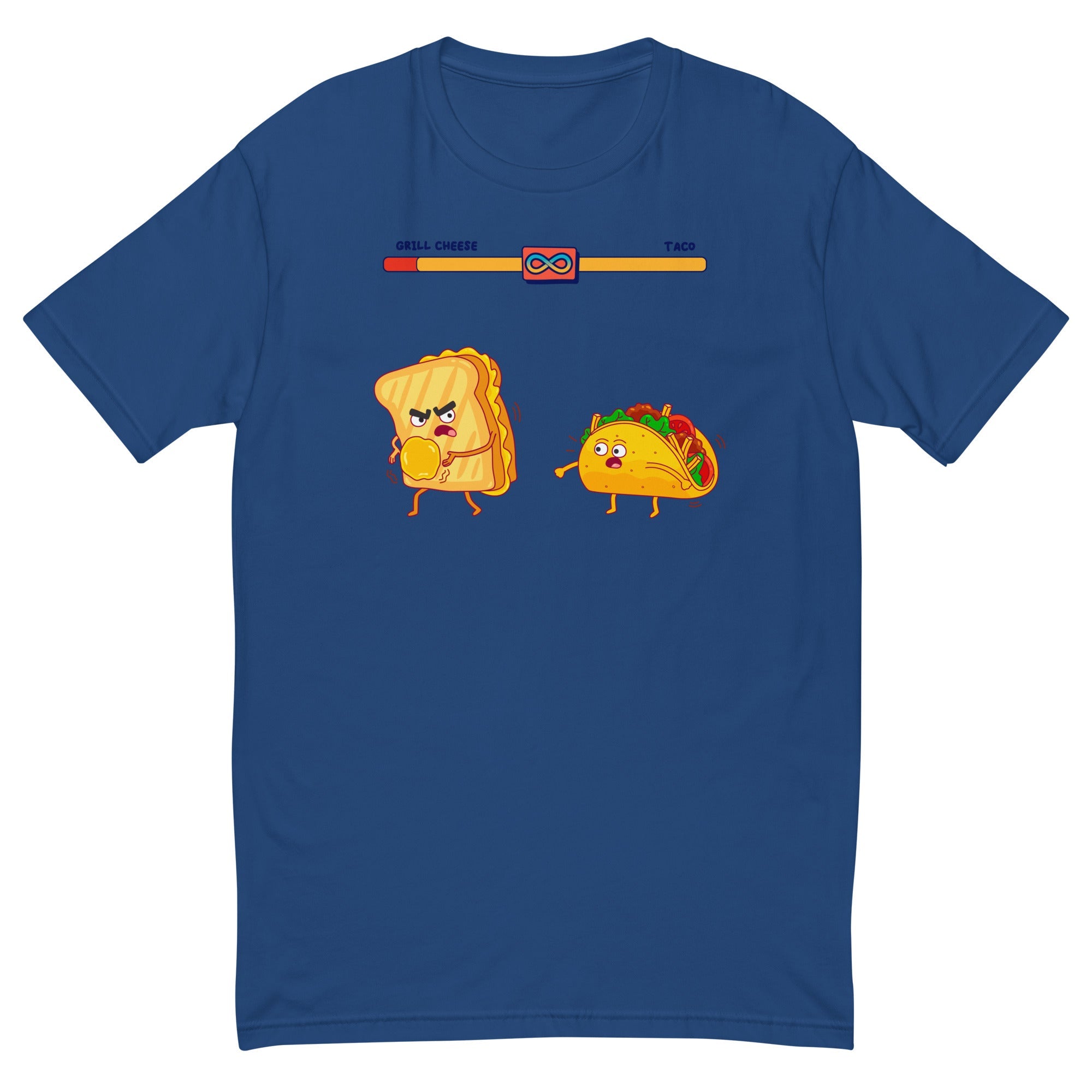 Grilled Cheese Vs Taco Graphic Tee! EPIC FOOD SHOWDOWNS! T-Shirt Food Fighter Tees