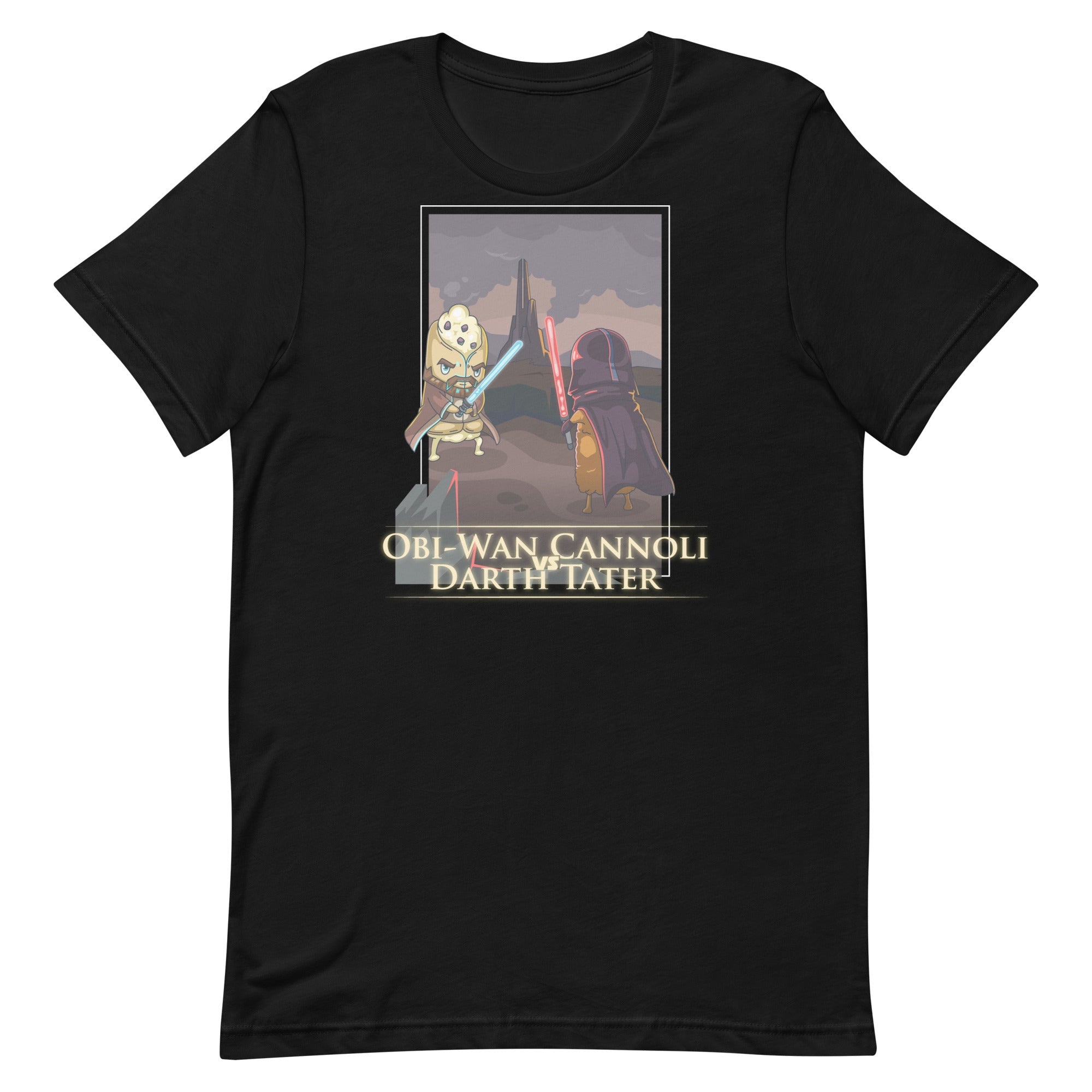 Food Wars: Obi-Wan Cannoli Vs Darth Tater PUN-TASTIC COLLECTION! T-Shirt Food Fighter Tees