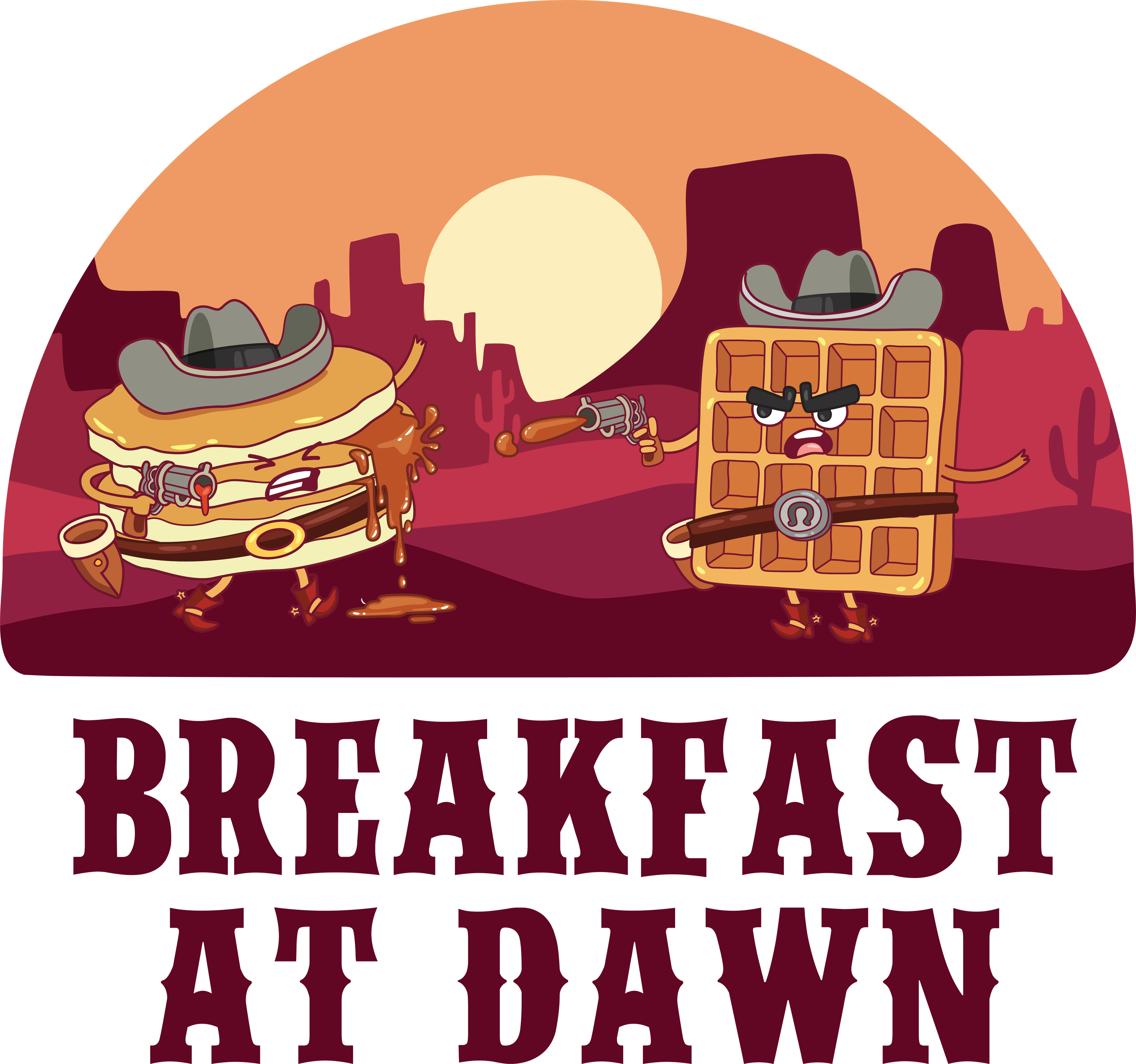 Breakfast At Dawn Graphic Tee | Graphic Tees | Food Fighter Tees